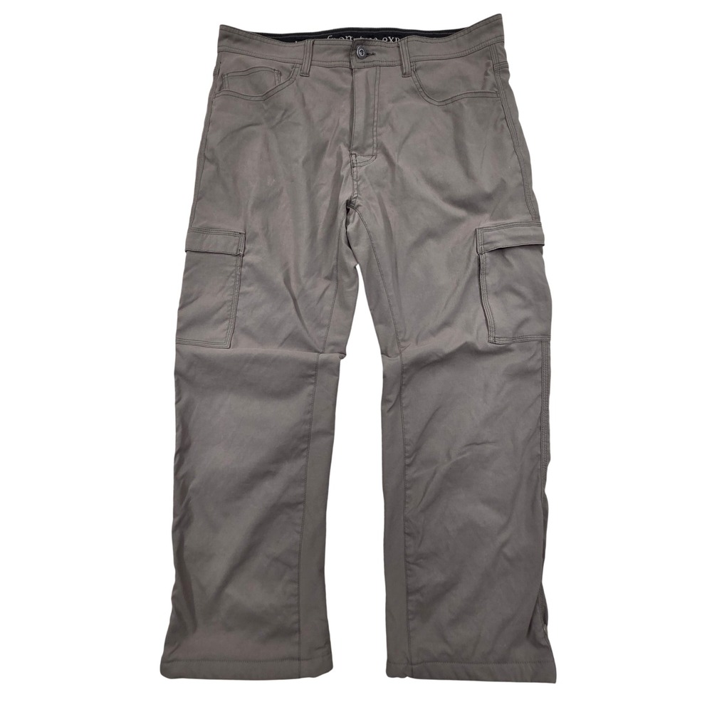 prAna Adamson Insulated Cargo Pants Mens 36 Gray M4ZL33114 Outdoor Hiking